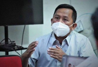 Ahmad Zabadi saat memberikan keterangan pers UU Perkoperasian di Jakarta 