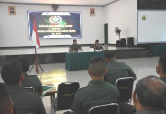 Danrem saat memberikan arahan panitia catar Akmil