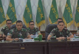 Danrem saat menerima Tim Dalprog Kodam IV/Diponegoro