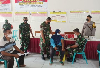 Kodim Madiun gencarkan vaksinasi warga Jiwan