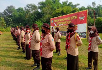 Kegiatan Pramuka saka Wira Kartika Kodim 0803/Madiun