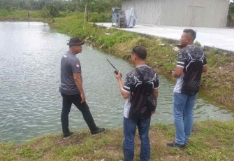 Tim Aju saat pengecekan spot perikanan