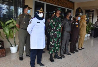 Kasdim saat menghadiri apel operasi patuh semeru