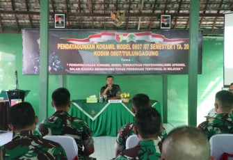 Dandim Tulungagung buka acara Pendayagunaan Koramil Model Semester I TA 2022