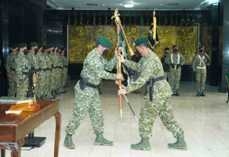 Pangkostrad saat Sertijab Pangdivif 2 Kostrad di Makostrad Jakarta 