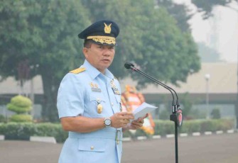Pangkoopsud I saat memberikan arahan prajuritnya di HUT ke 71 Koopsud 