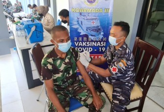 Vaksinasi Booster siswa Dikmata Satdik 3 Kodiklatal