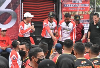 Bupati Pati Haryanto  hadiri rangkaian kegiatan menyambut HUT Bhayangkara