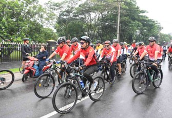 Fun bike meriahkan HUT Kodam I/BB dan Hari Bhayangkara di Medan