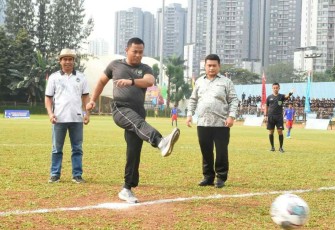 Pangdam Jaya kick off di mulainya liga santri piala Kasad di wilayah Kodam Jaya 