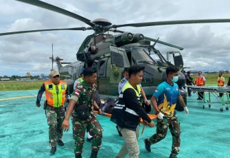 Saat Evakuasi korban pesawat Susi Air PK BVM di Timika 