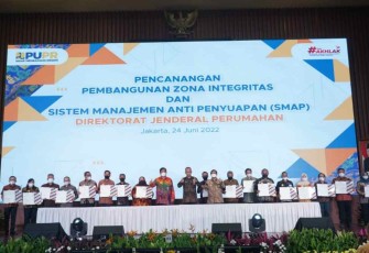Penandatanganan Zona Integritas di 16 Unit Kerja Ditjen Perumahan