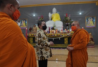 Bupati Pati Haryanto meresmikan Vihara Catur Dhamma Dhatu  