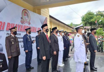 Peringatan HUT Bhayangkara Ke-76 di Sabang