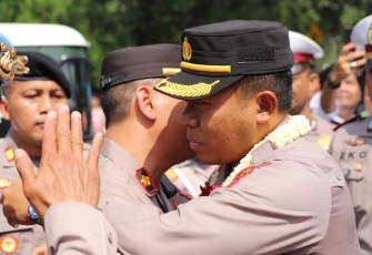 Penyambutan Kapolres Cilegon yang baru