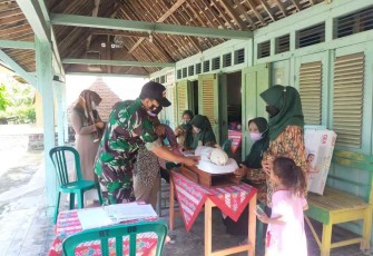 Pelayanan posyandu di wilayah binaan 