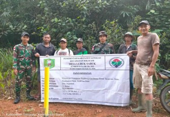 Penegasan patok desa di perbatasan 