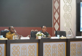 Pangdam Kasuari saat rakor catam otsus