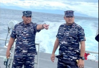 Pangkoarmada RI saat di perairan Aceh