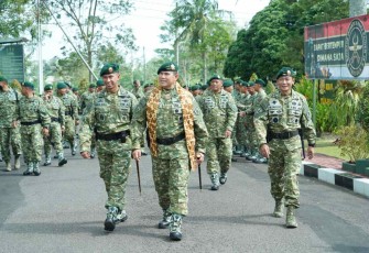 Pangdiv 2 Kostrad saat kunjungan kerja di satuan jajaran DIvif 2 Kostrad 