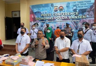 Keterangan pers Kabid Humas Polda Banten terkait penyitaan aliran dana bandar narkoba