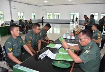 Tim current audit Itdam I/BB saat di Korem 023/KS