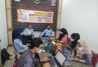 Monev di Rutan Kelas II B Serang