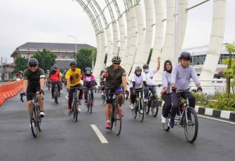 Gowes bareng di Purwokerto 