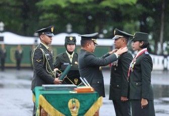 Kasad saat lantik perwira di Secapaad Bandung