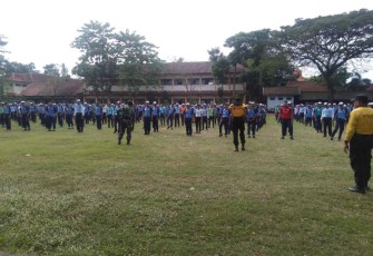 Latihan PBB Siswa SMKN 3 Boyolangu