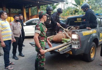 Bantu evakuasi temuan bom di kelurahan Surodakan