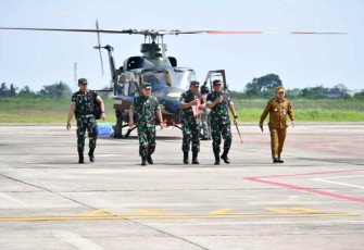 Kasad saat tinjau lahan rawan Karhutla di provinsi Jambi