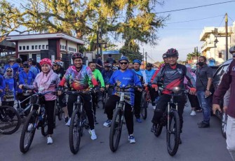 Gowes bersama Walikota Banjarmasin 