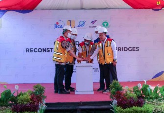 Ground breaking pembangunan jembatan Palu IV provinsi Sulteng 
