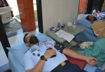 Donor darah personel lanud Iswahjudi 
