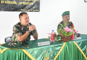 Dandim saat memberikan arahan perintah harian Kasad