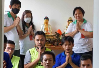 Ibadah umat Buddha di lapas Cilegon
