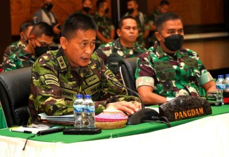 Pangdam Udayana saat pimpin Rakor Satgas Pamwil KTT G20 