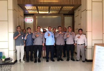Foto bersama jajaran Kanwil Kemenkumham Banten bersama Polda Banten 