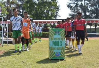 Pertandingan liga santri jajaran Korem 073/Mkt