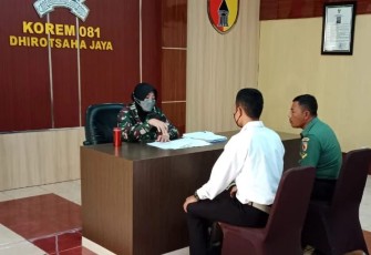 Tim Dispsiad dampingi anak anggota mengikuti seleksi Bintara PK TNI AD 