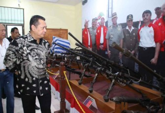 Ketua MPR RI saat mengunjungi museum PETA di Bogor