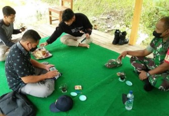 Serda Sihno saat silaturahmi bersama tokoh pemuda desa binaan
