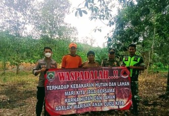 Patroli Karhutla tim posko siaga kabupaten Balangan