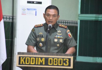 Dandim Madiun saat memberikan sambutan