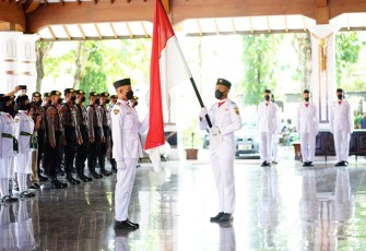 Pengukuhan Paskibra Kabupaten Pati 