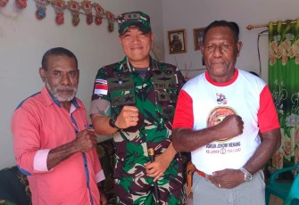 Kunjungan Dandim Merauke ke Ketua LMA Merauke