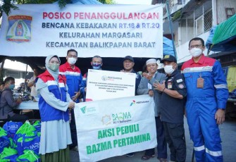Bantuan Korban Kebakaran di Pasar Pandan Sari