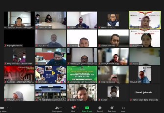 Rapat Persiapan Penghitungan Formasi Jabatan Analis KI secara Virtual 