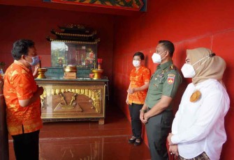 Danrem 071/Wijayakusuma saat mengunjungi kota lama Banyumas